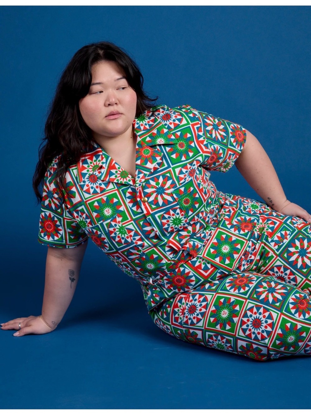 TRADE Big Bud Press Quilt Jumpsuit Size S
